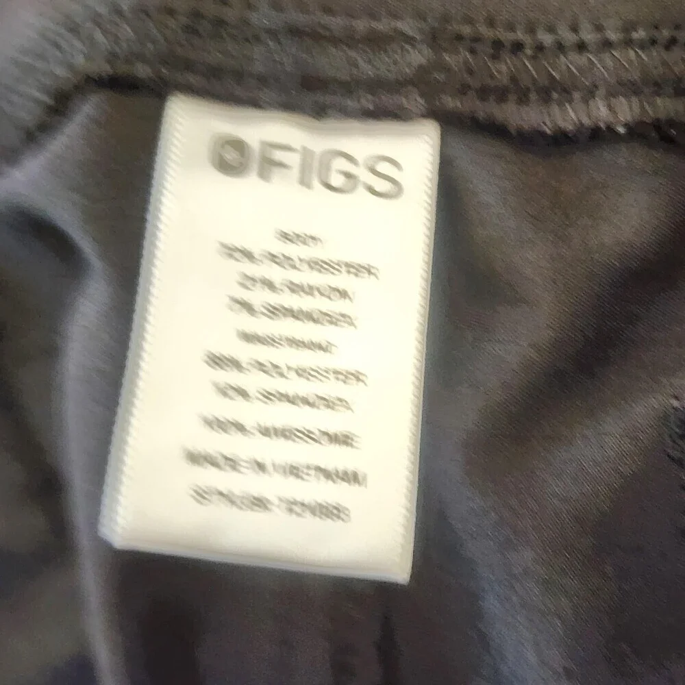 FIGS Technical Collection Pants Mens XL Black Scrubs Elastic Waist Workwear